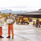 BC Thomas and Jay Reid with Norwegian Newspapers, Bodø, Norway, August 15, 1981- Image courtesy of BC Thomas